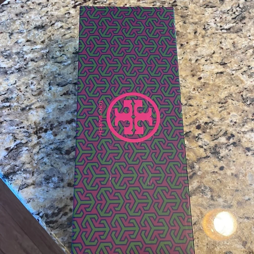 Tory Burch Pink and Tan Flip Flop Sandals